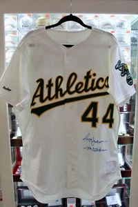 REGGIE JACKSON SIGNED "MR OCTOBER" 1989 PRO MODEL A'S RAWLINGS JERSEY JSA LOA - Picture 1 of 4