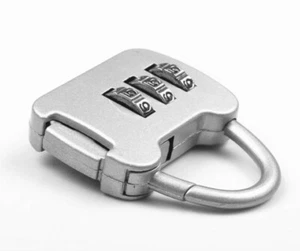 Reiseschloss Gepäckschloss Zahlenschloss Kofferschloss Taschenschloss silber Neu - Bild 1 von 7