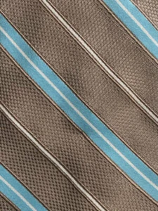 KENNETH GORDON  Multicolor Striped Silk Tie U.S.A.  60½" X 4" - Picture 1 of 7