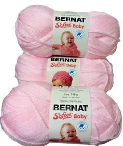 Yarnspirations Bernat Softee Baby Yarn 3 Pack “Pink” - Picture 1 of 1