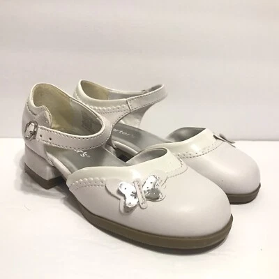 Zapatos Carter's Sweetie blancos estilo Mary Jane con mariposas - talla 9 nuevos con caja Foto 1 de 4