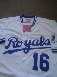 Kansas City Royals #16 Bo Jackson CLASSIC HOME SEWN RETRO JERSEY WHITE XL NWT - Picture 1 of 11