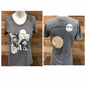 She & Him 2013 Summer Tour Women's T-shirt Large Zooey Deschanel M. Ward - Picture 1 of 8