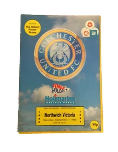 COLCHESTER UNITED V NORTHWICH VICTORIA - GM VAUXHALL CONFERENCIA - 9/01/1990 - Imagen 1 de 1