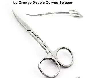 Machine Embroidery Scissor Double Curved Sharp 11cm Stainless Steel  - Picture 1 of 4