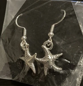 Sea Star Earring Set Dangle Hook Unique Gift New Tibetan Silver Alloy - Picture 1 of 1