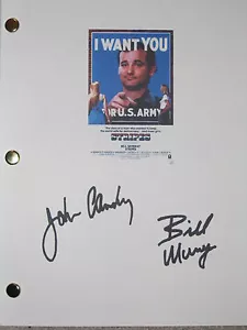 Guión de película firmado a rayas X2 Bill Murray John Candy como nuevo estado reimpreso - Imagen 1 de 1