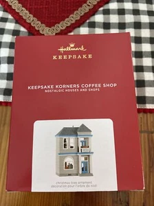 KEEPSAKE CORNERS COFFEE SHOP NOSTALGIC HOUSE AND SHOP 2021 Hallmark Ornament   - Picture 1 of 2