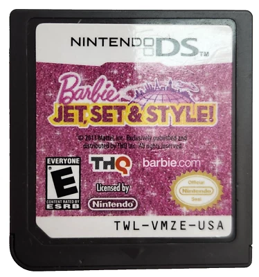 Barbie Jet, Set, &, Style! Nintendo DS 2011 Cartridge Only TESTED - Image 1 of 2