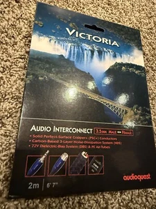 AudioQuest Victoria Audio Interconnect 3.5mm Female to 3.5mm Male 2.0 m Cable - Picture 1 of 5