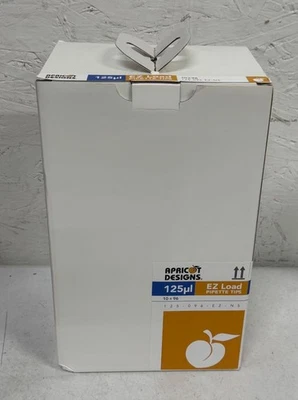 Apricot Designs 125-096-EZ-NS EZ-Load Pipette Tips, 125μL, 96/Rack, Case of 960