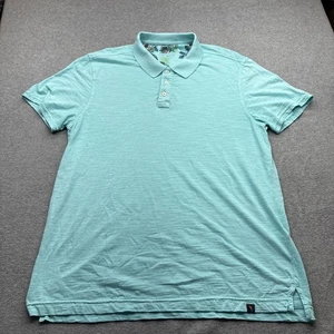 Margaritaville Island Shirt Mens Large Short Sleeve Polo Light Green Performance - Picture 1 of 11