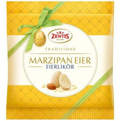 Huevos de mazapán Zentis licor de huevo Jajka Marcepanowe z Ajerkoniakiem 125 g Foto 1 de 2