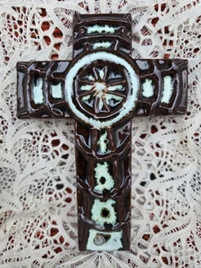 cruz cerámica moderna mediados siglo - Imagen 1 de 9