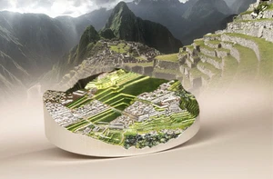 Islas Cook 2025 25$ MACHU PICCHU Bucket List 5 OZ moneda de plata - Imagen 1 de 4