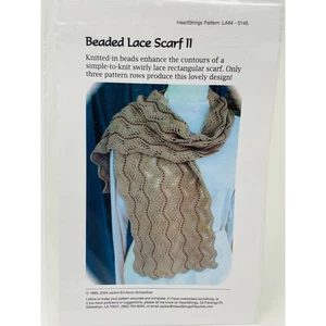 Knitting Pattern Heartstrings - Beaded Lace Scarf 11, One Size, NEW - Picture 1 of 1