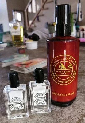 PACOTE CRABTREE & EVELYN ***WEST INDIAN LIME loção pós-barba + colônias - Imagem 1 de 4