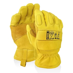 Arc Flash Safety Gloves Cutresistant Goat Skin W/Kevlar Stitching/Paraaramid SM - Picture 1 of 8