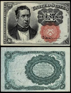 Banconota 10 Centesimi Stati Uniti 1874 Moneta Frazionaria ~CIRCA NON CIRCOLATA - Foto 1 di 1