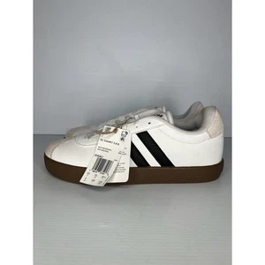 Scarpe Adidas VL Court 3.0 Uomo Taglia 6 Bianco Nero Gomma Skateboard ID9062 Nuove - Foto 1 di 9