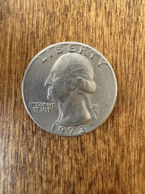 Rare 1973 Liberty Quarter (25cent) Without The “S” Or “D” On Coin - Image 1 of 2