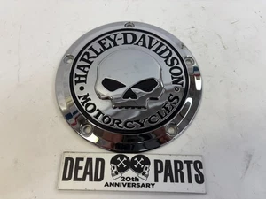Harley Willie G skull 5 hole Twin Cam derby clutch cover 7 1/4" - Bild 1 von 4