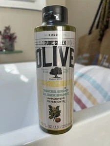 KORRES Pure Greek Olive Shower Gel BERGAMOT 8.45 fl. oz, NEW & SEALED - Picture 1 of 4
