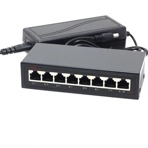 24V 72W 8 Ports 6 PoE Passive PoE Switch Injector for UBNT AP UAP AC LITE LR - Picture 1 of 4
