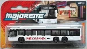 Majorette MAN Lion´s City C Bus Linienbus weiß ROSSMANN Neu/OVP Omnibus Autobus - Picture 1 of 4