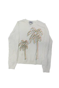 Cotton By Autumn Cashmere Kids Girls Cotton Knit Sweater Top Cream Size 10 - Picture 1 of 4