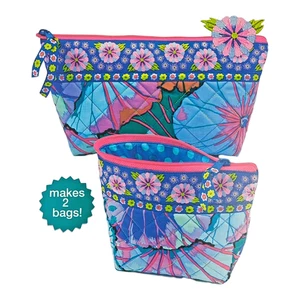 Fassetta Caffè Blu Loto Rinascimento Nastri Cosmetici Borsa Kit Cucito LEGGI - Foto 1 di 6