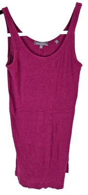 Vince ребристый Майка пурпурный средний Пима хлопковая смесь без рукавов - Изображение 1 из 4