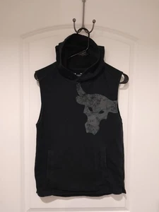 Under Armour Youth XL Sleeveless Hoodie Black Project Rock - Picture 1 of 7