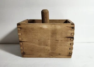 Antique Wooden Butter Mold - Picture 1 of 4