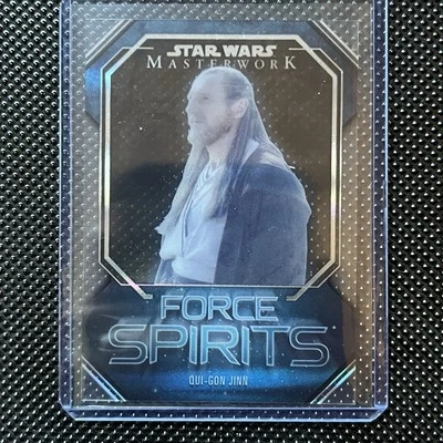 2024 Topps Star Wars Masterwork Qui-Gon Jinn Force Spirits SP #FS-4 - Image 1 of 2