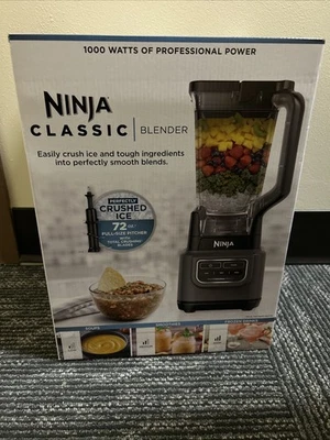 Licuadora Ninja Classic BE200 1000w, 72 oz. RARO GRIS OSCURO Nuevo En Caja SELLADO Foto 1 de 4