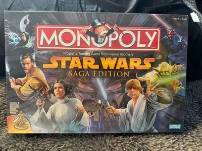 2005 Star Wars Monopoly Saga Edition - New - Sealed - Image 1 of 4