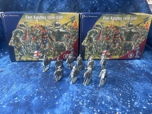 Perry Miniatures Foot Knights 1450-1500 x2 Plus montado x10 - Imagen 1 de 5