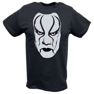 Camiseta negra Sting White Warrior WWE para hombre Foto 1 de 3