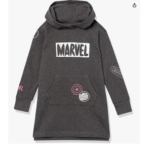 Marvel Hooded Sweatshirt Dress, Gray, XL, Amazon Essentials - Picture 1 of 8