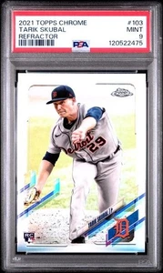 TARIK SKUBAL 2021 Topps cromo refractor #103 PSA 9 COMO NUEVO RC - Imagen 1 de 2