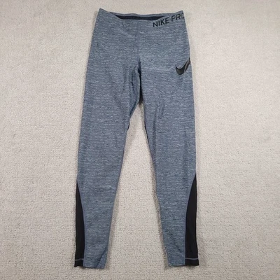 Nike Pro Dri-FIT Leggings Women's Medium Blue Compression Running Pants Athletic - Image 1 of 4