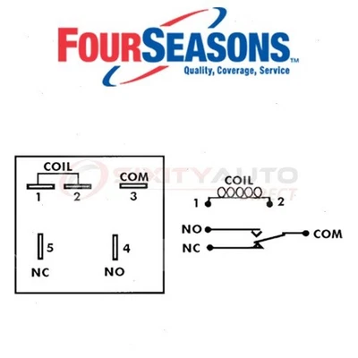 Four Seasons AC Compressor Control Relay for 1982-1983 Ford Mustang - ji Foto 1 de 4