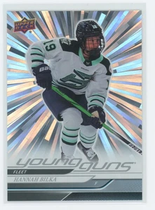 HANNAH BILKA 2024-25 UD PWHL - YOUNG GUNS SILVER OUTBURST ROOKIE  #56  FLEET - Picture 1 of 2
