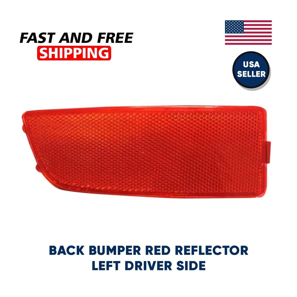 Dodge Mercedes Sprinter 2500 3500 Bumper Red Reflector Left Driver 2007 2018 - Image 1 of 4