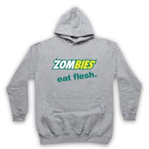 Zombies Eat Flesh Halloween Costume Sandwich Horror Parody Adults Hoodie All Col - Picture 1 of 20