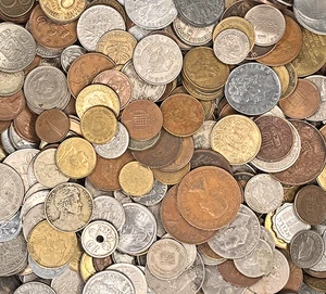 Mixed Foreign World Coins - Mexico/Canada Removed - 5lbs Bulk Lot - Picture 1 of 2