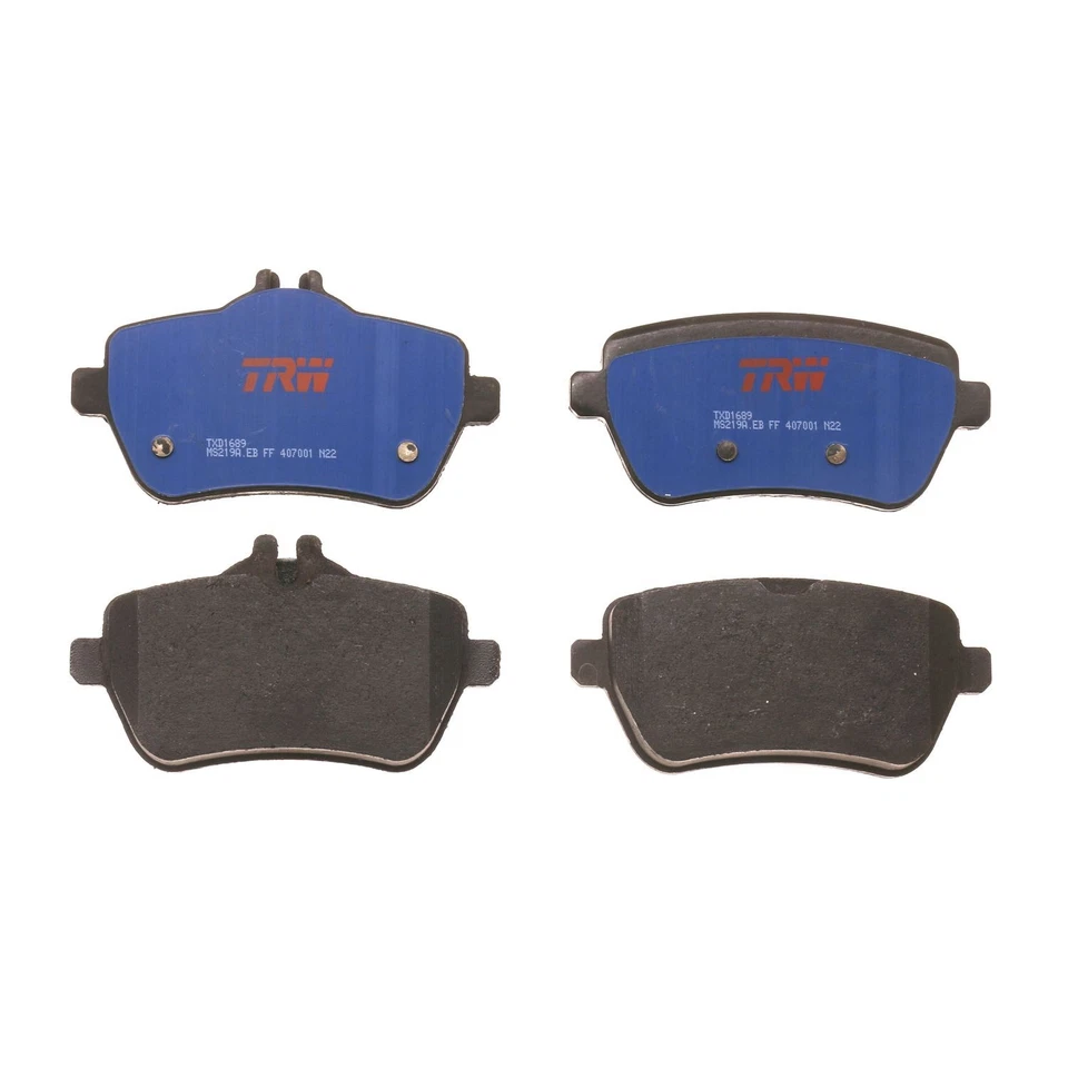 Rear Disc Brake Pad Set for Mercedes-Benz S550e 2015 - 2017 TRW Blue TXD1689 — 第 1/4 张图片