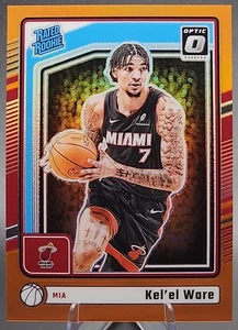 Kel'el Ware /175 2024-25 Panini Optic Rated Rookie RC Orange Prizm Miami SP - Picture 1 of 2
