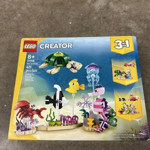 Lego Creator Animales Marinos Juego de Construcción 3 en 1 421 piezas Tortuga Pez Cangrejo Jalea 31158 - Imagen 1 de 3